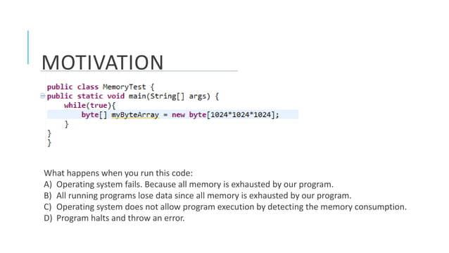 Heap and stack space in java | PPTX