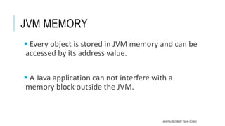 Heap and stack space in java | PPTX