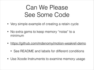 Memory Management in RubyMotion | PDF