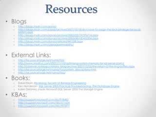Memory management in sql server | PPSX