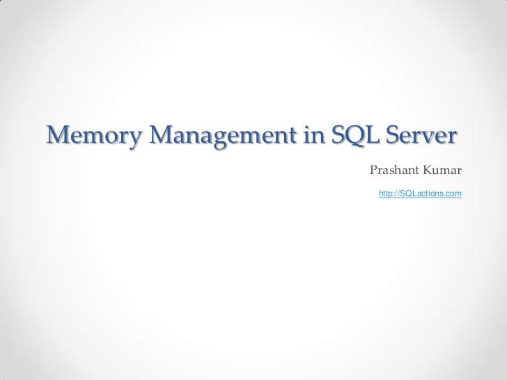 sql server understanding minimum server memory sql... Sql Server Memory Management _ Min and Max memory configurations in SQL ...