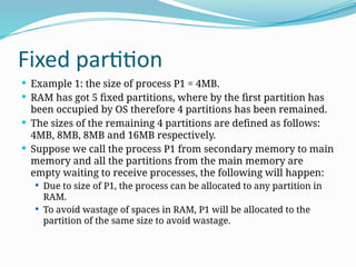 Comprehensive Overview of Memory Management Techniques in Operating ...