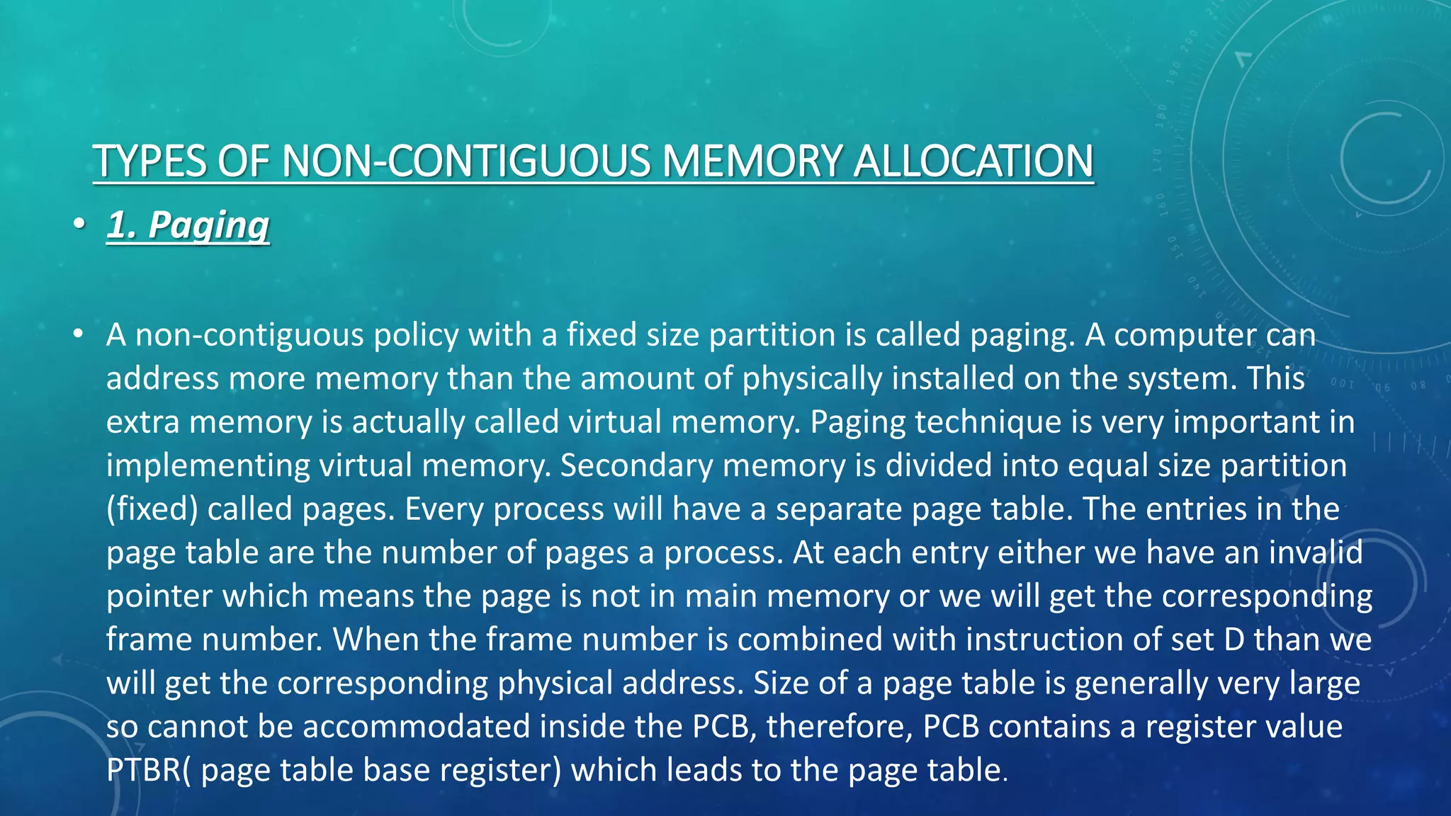 Memory management ppt | PPTX