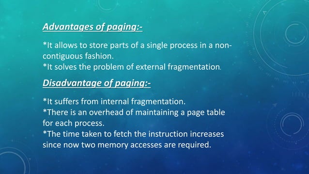 Memory management ppt | PPTX