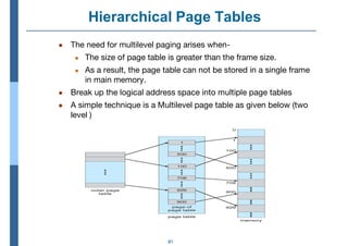 Memory Management(MM) in operating system | PDF