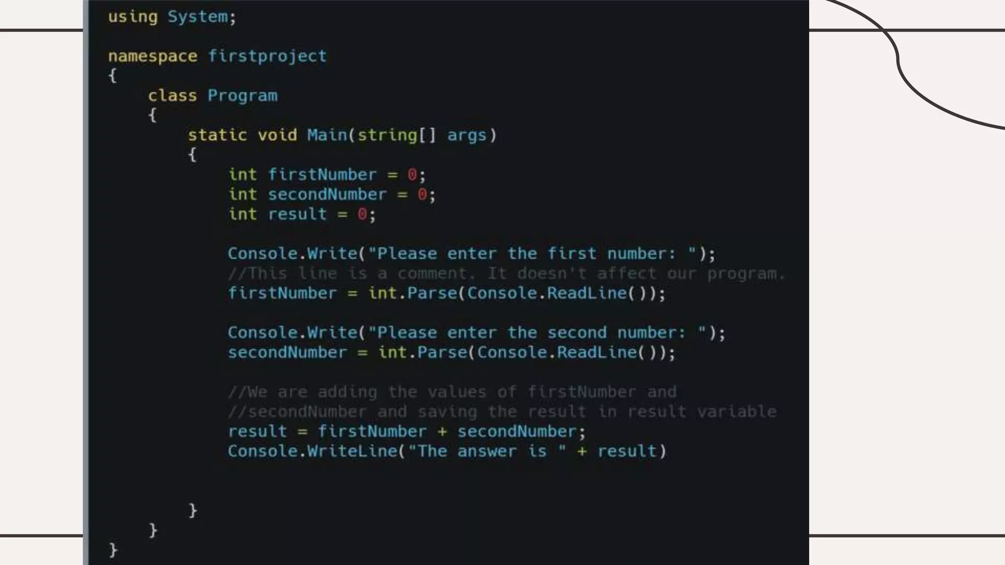 Value types and reference
types
 