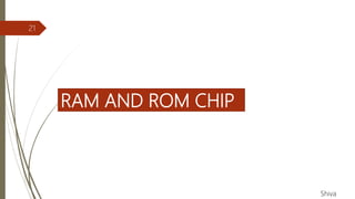 RAM AND ROM CHIP
21
Shiva
 