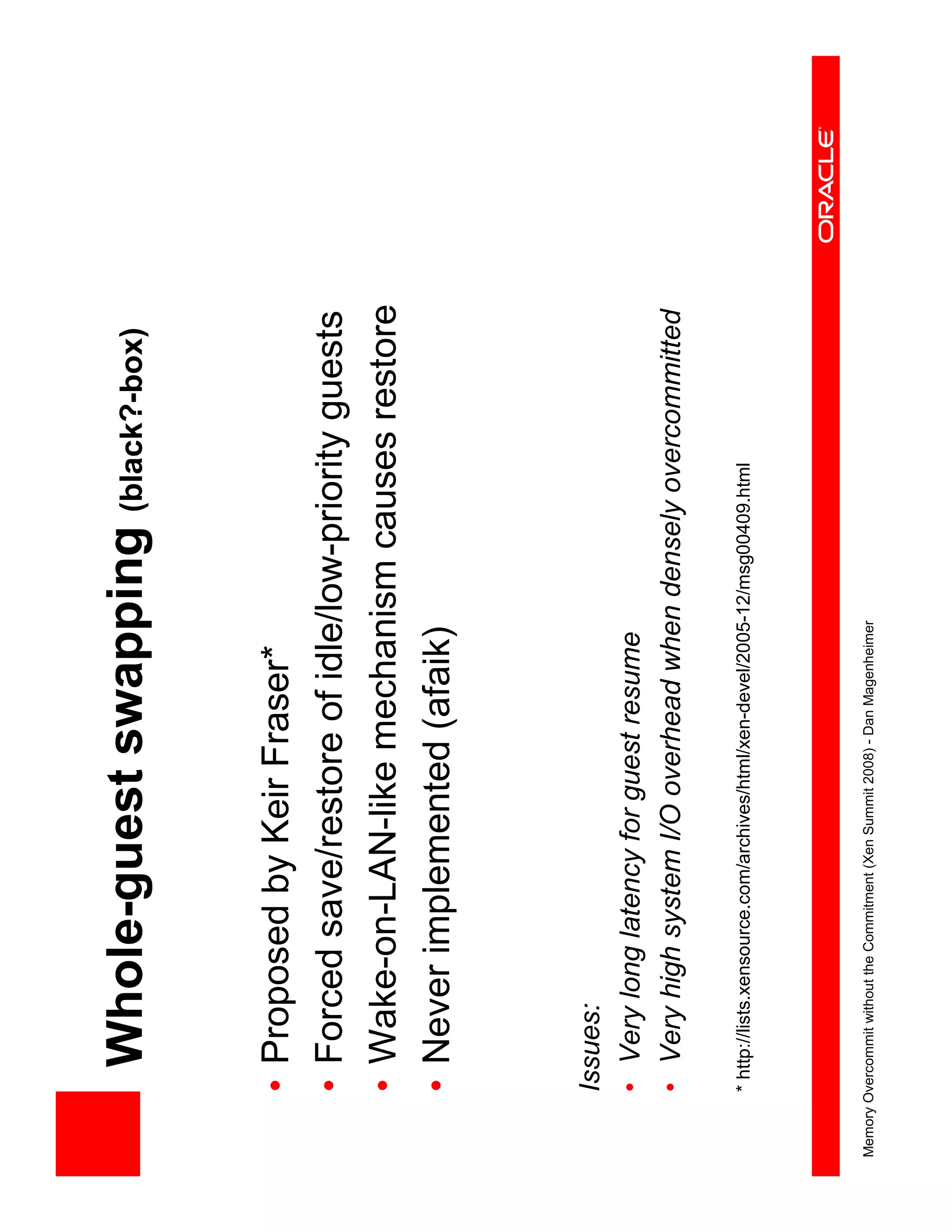 XS Boston 2008 Memory Overcommit