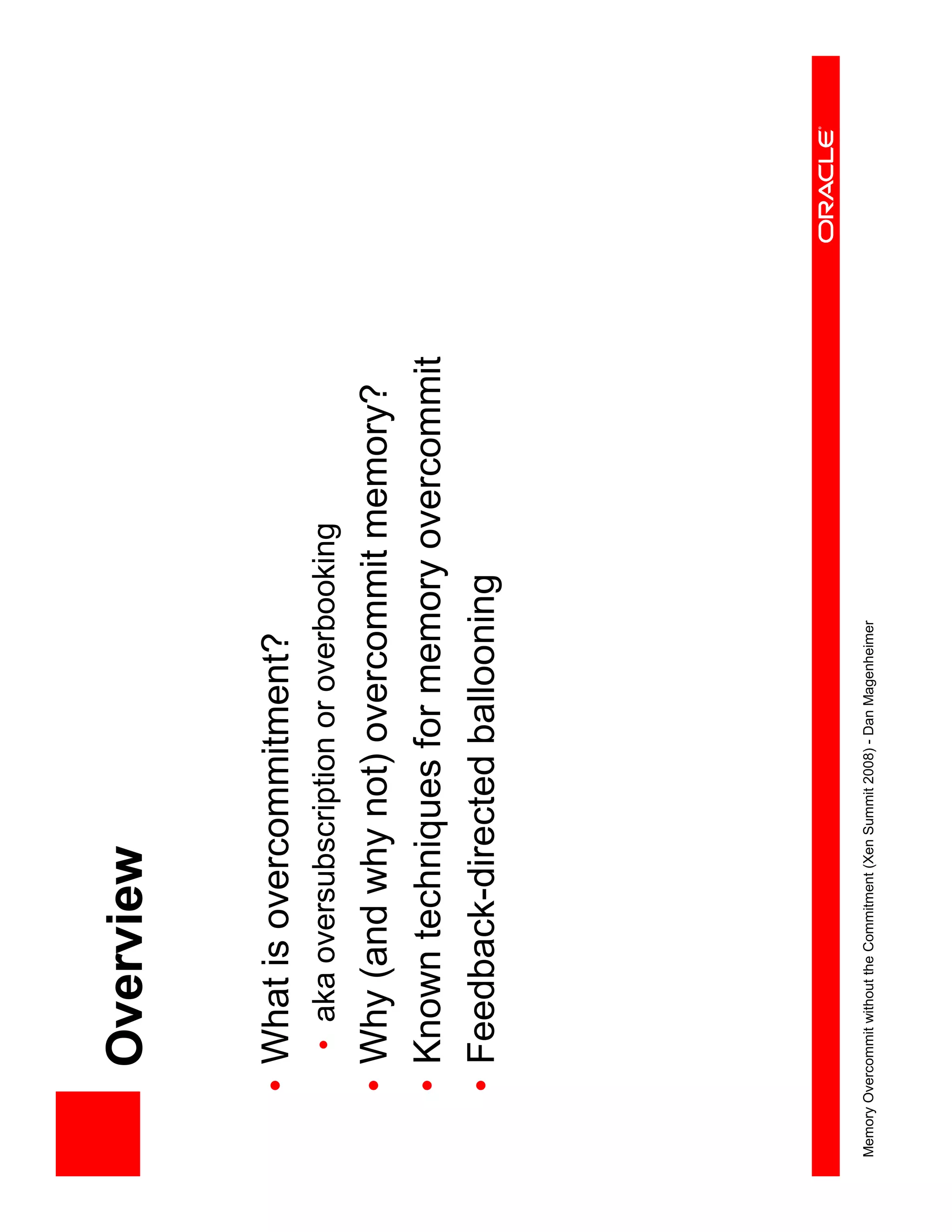 XS Boston 2008 Memory Overcommit
