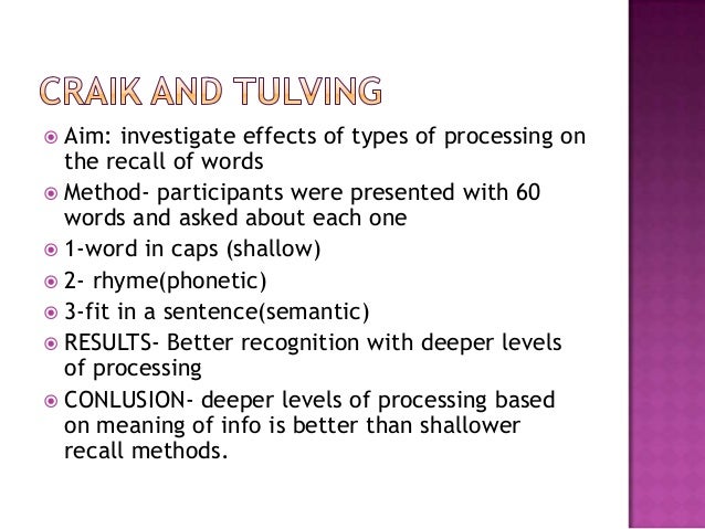 Memory Psychology Powerpoint
