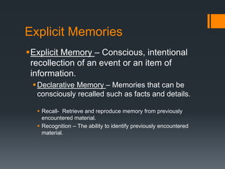 The Nature of Memory | PPTX
