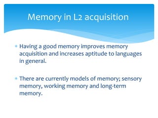 Memory ppt | PPTX