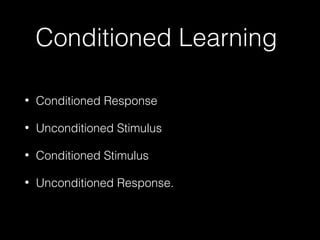 Conditioned Memory Example Neurobiology of Memory | PPT