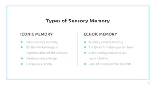 Stimuli Memory Memory presentation psychology | PPTX