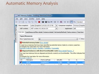 Memory profiler and garbage collector in C# | PPTX