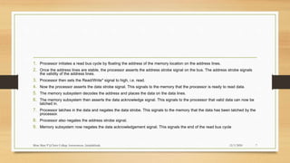 Memory read and write | PPTX