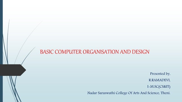 Basic Computer Organisation And Design | PPTX | Operating Systems ...