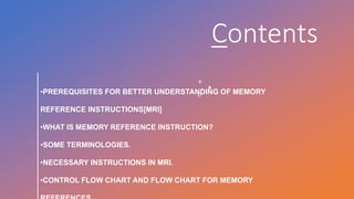 Memory Reference Instructions | PPTX | Operating Systems | Computer ...