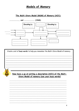 Memory revision booklet | PDF