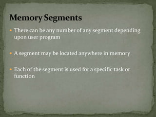 Memory segmentations | PPTX