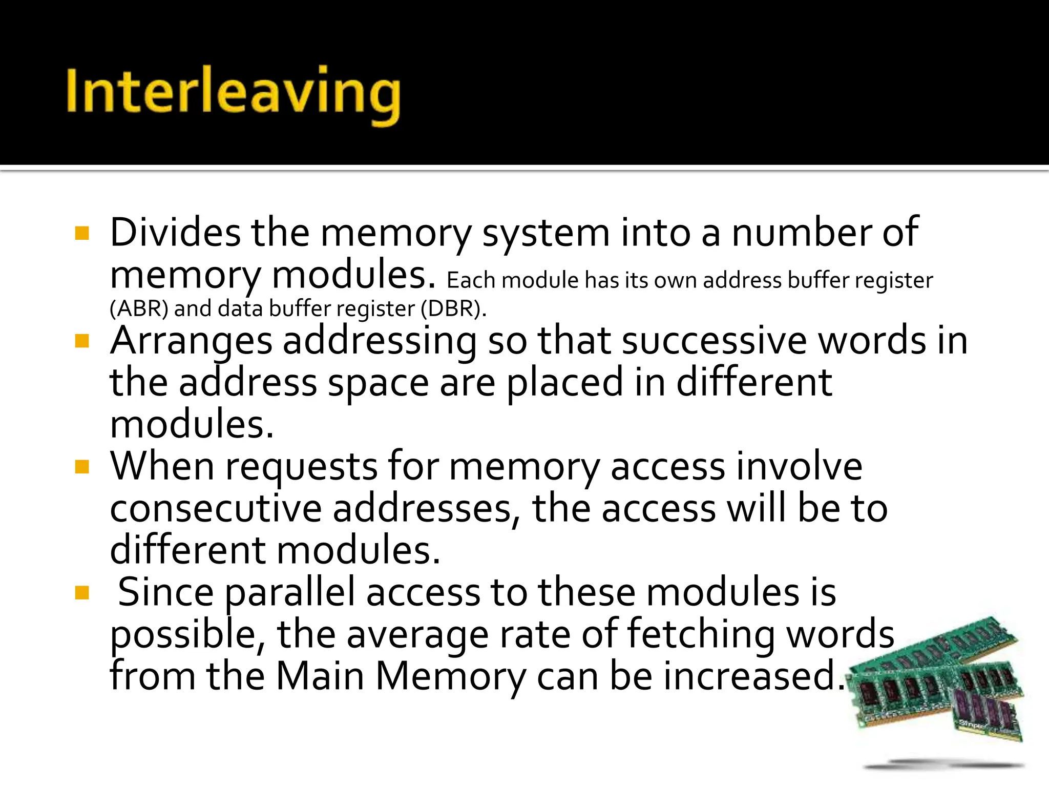 memory systems-module 3 presentation ppt | PPT