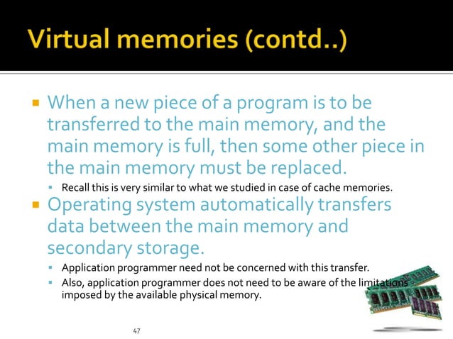 memory systems-module 3 presentation ppt | PPT