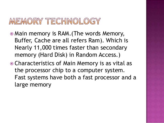 Memory Technology And Optimization In Advance Computer Architechture
