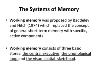 Memory, Thinking and Intelligence | PPTX