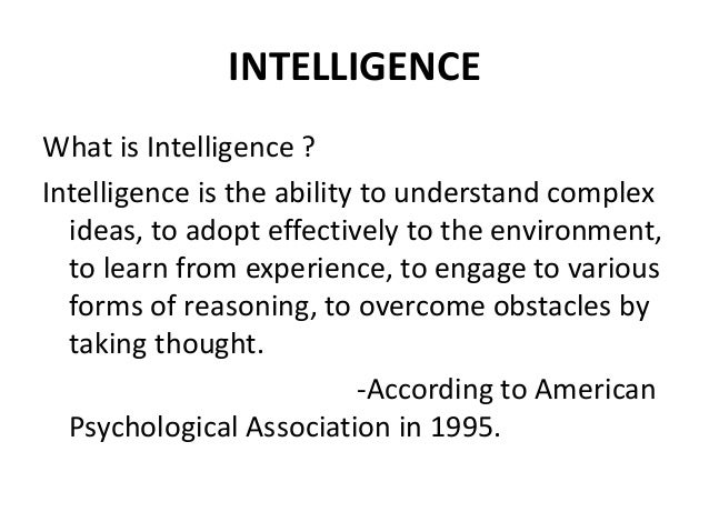 Memory Thinking and Intelligence