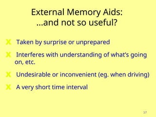 Memory training and some of its basic concepts | PPT