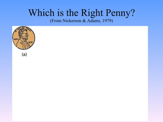 Which is the Right Penny? (From Nickerson & Adams, 1979) 