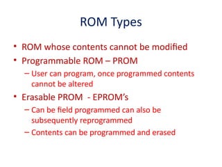 Memory types in fundamental of electronics.pptx