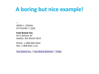 A boring but nice example!
 