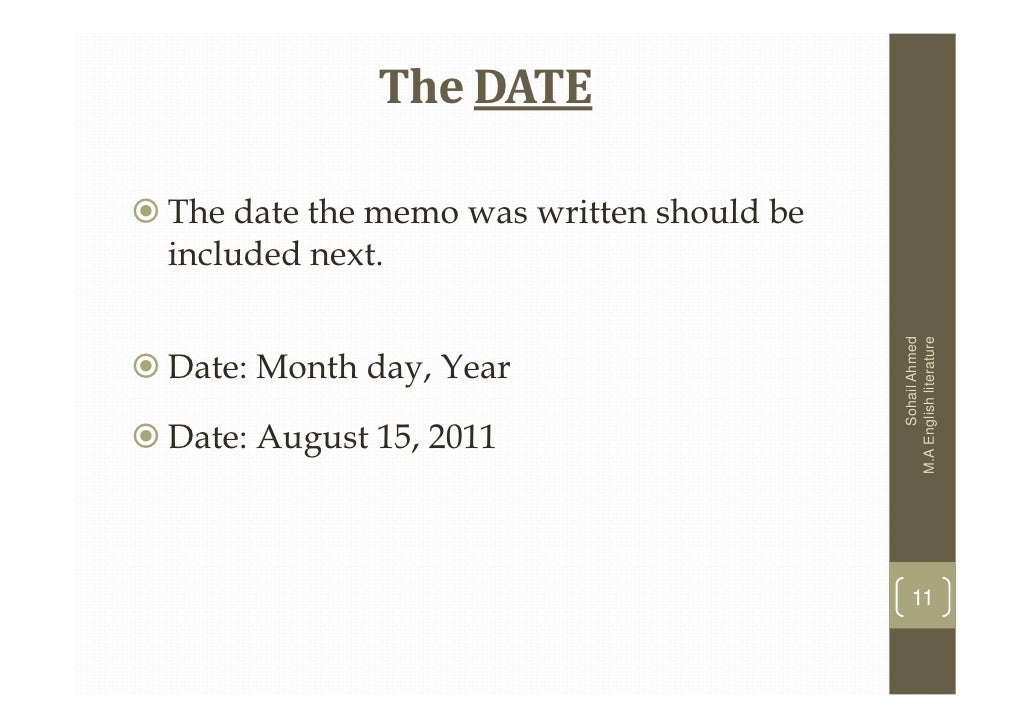 Writing dates
