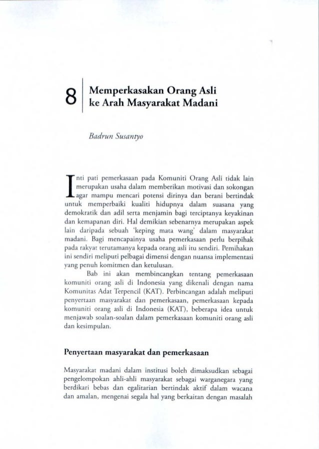 Memperkasakan Orang Asli