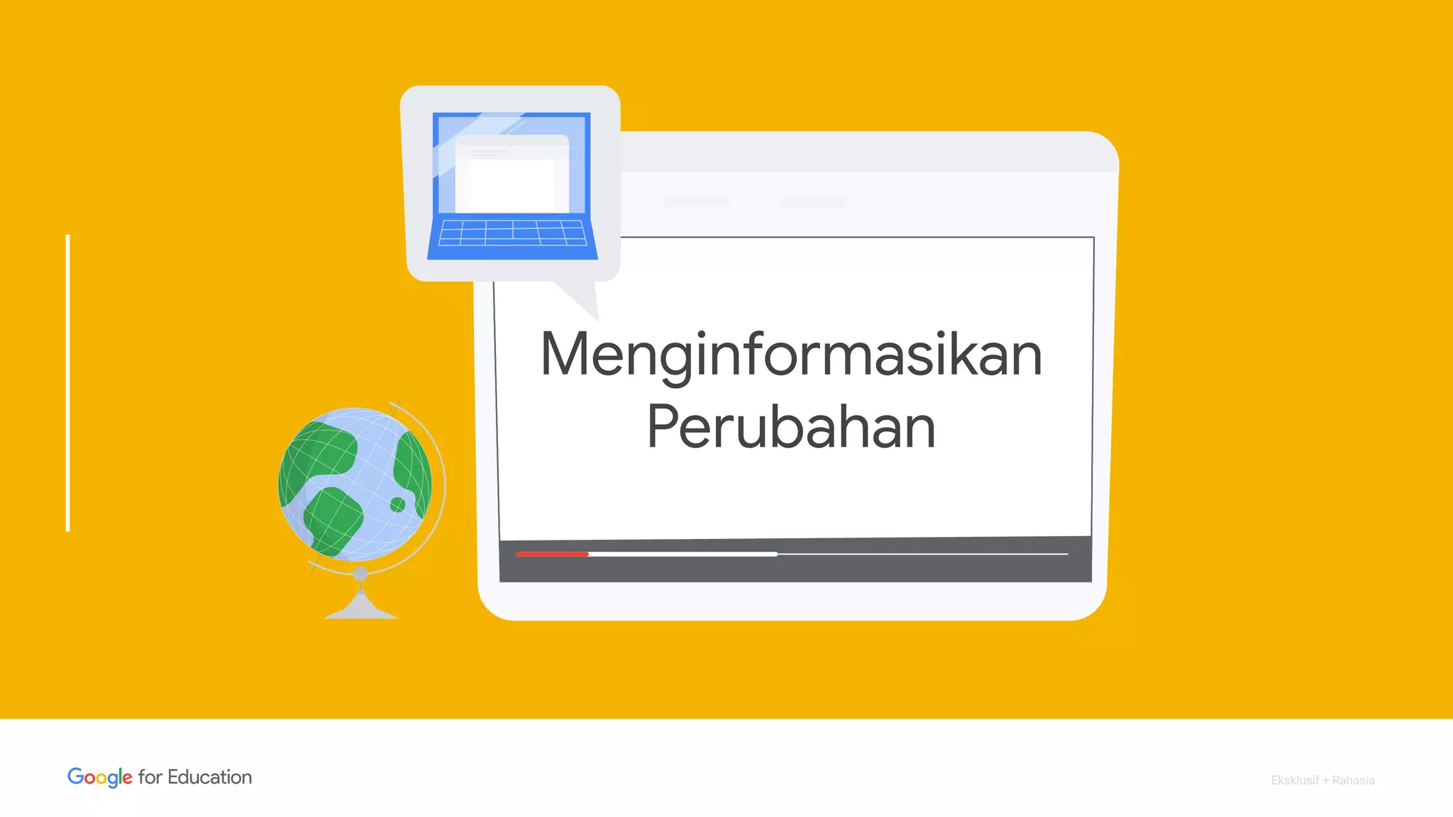 Eksklusif + Rahasia
Menginformasikan
Perubahan
 