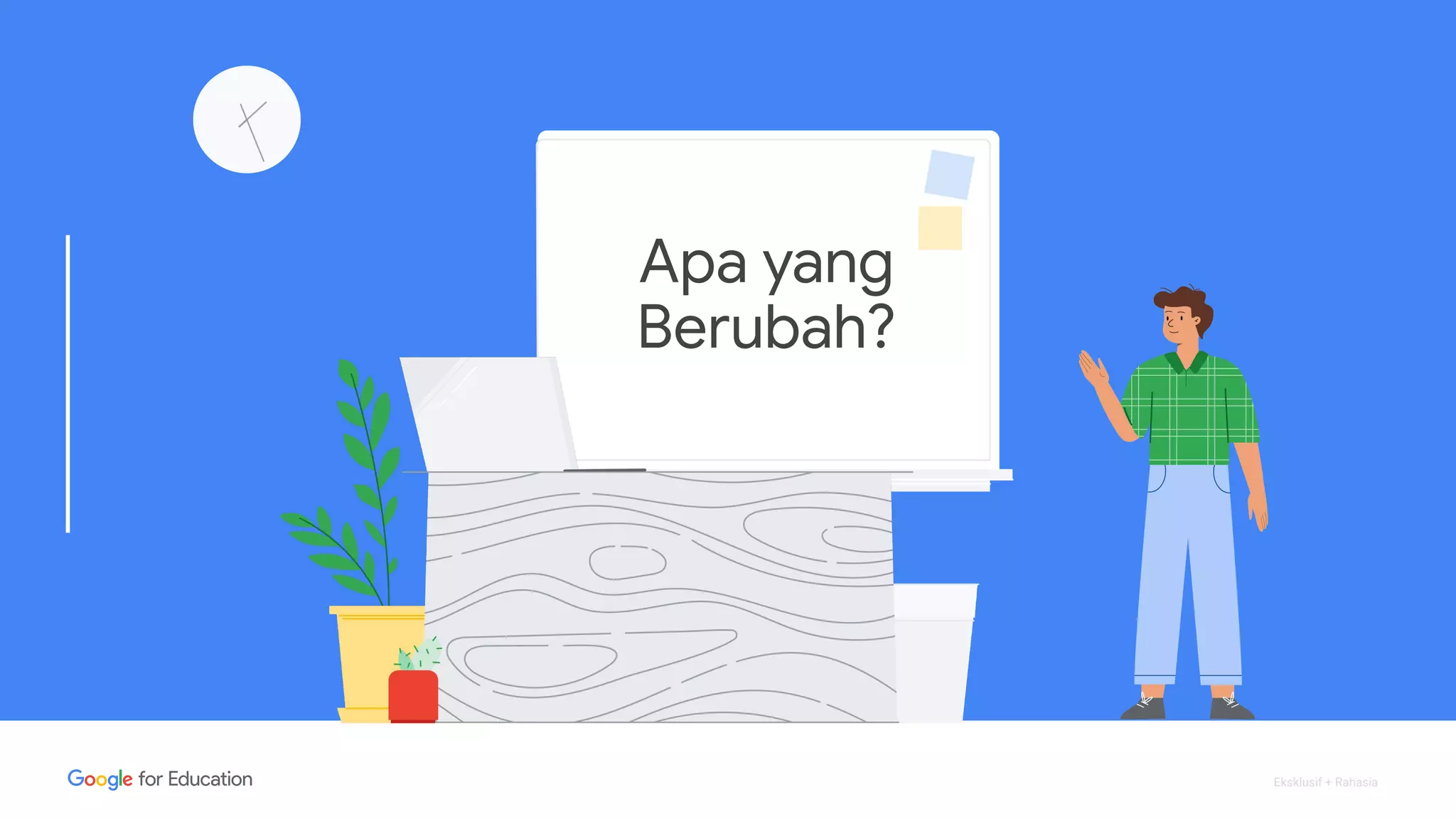 Eksklusif + Rahasia
Apa yang
Berubah?
 