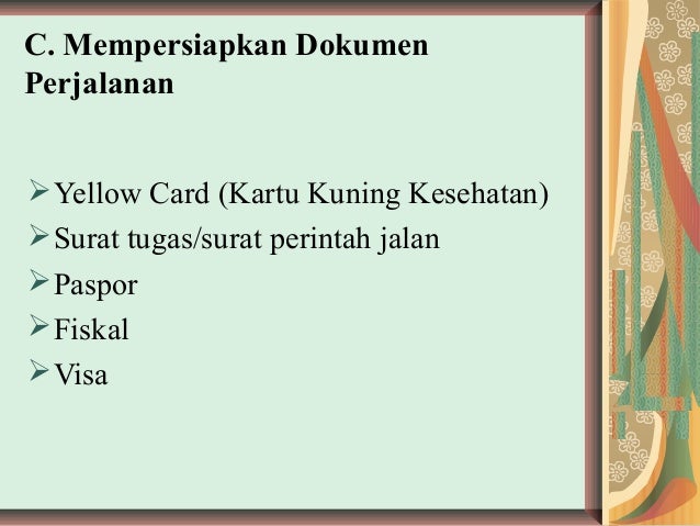 Mempersiapkan perjalanan bisnis pimpinan