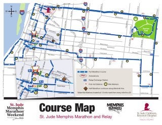 Memphis Marathon Weekend - Course Map
