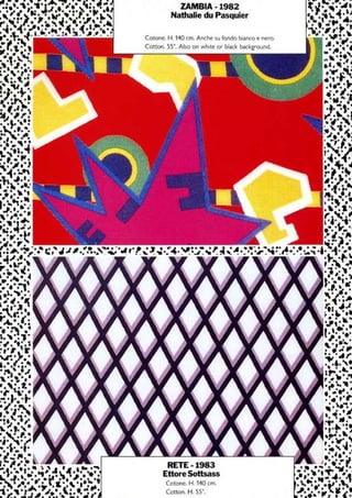 Graphisme & design Memphis - années 80