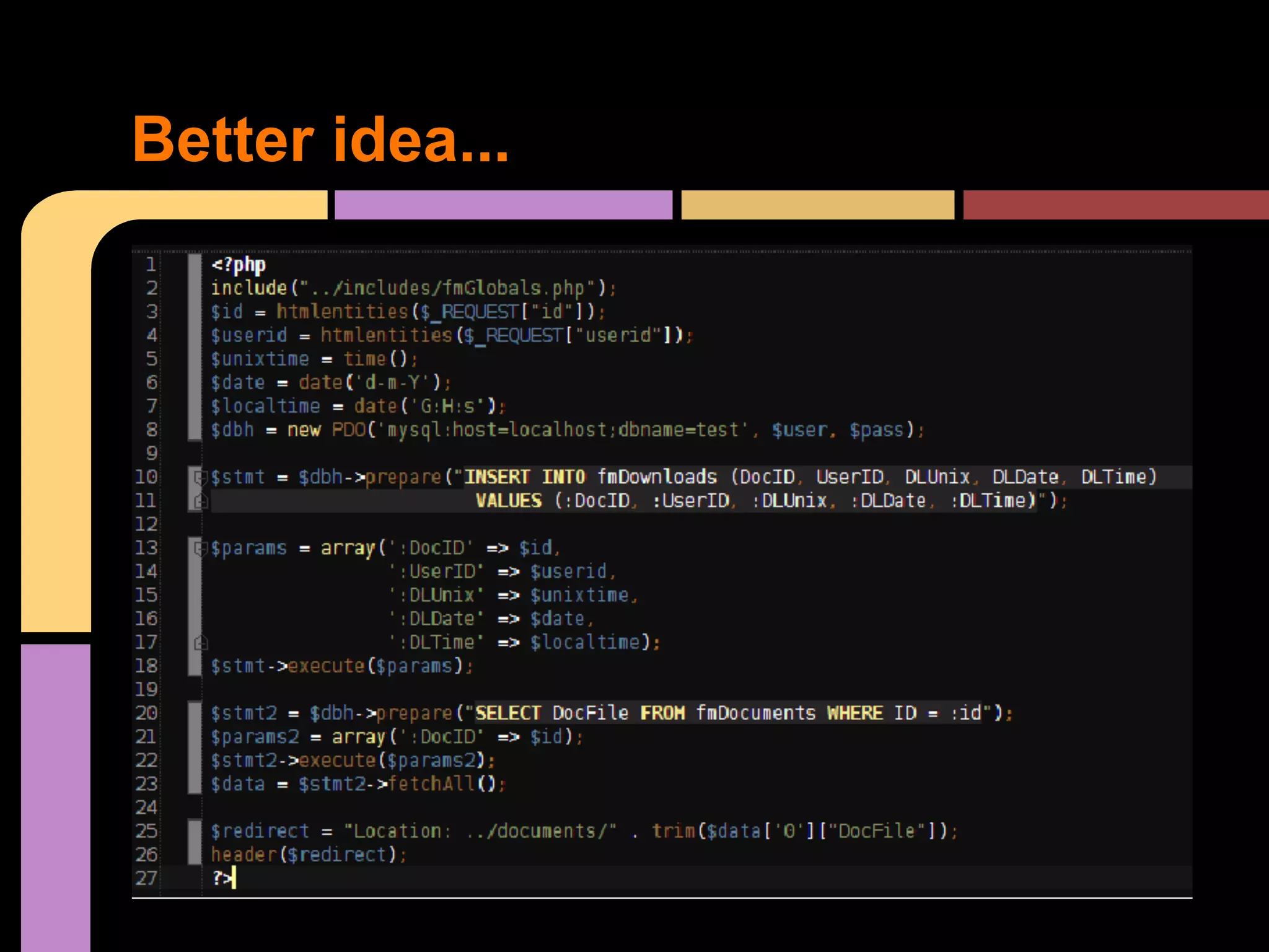 Better idea... 