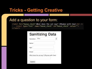 Tricks - Getting Creative
Add a question to your form:

 