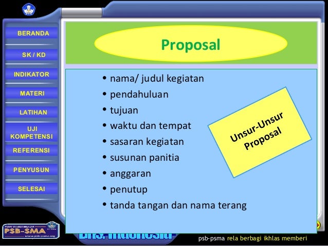 Materi Proposal Bahasa Indonesia – Amat