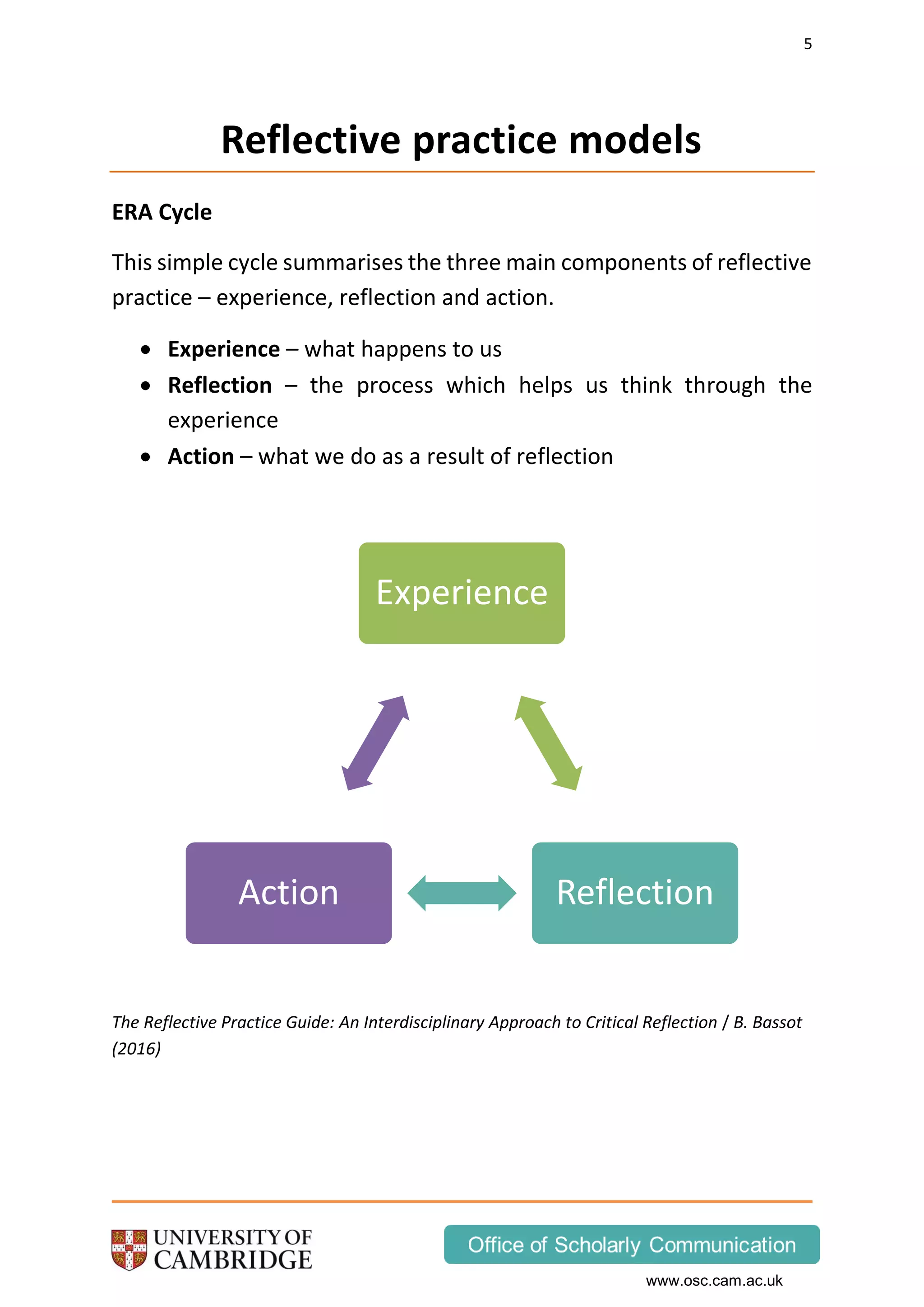 Reflective Practice Handout | PDF