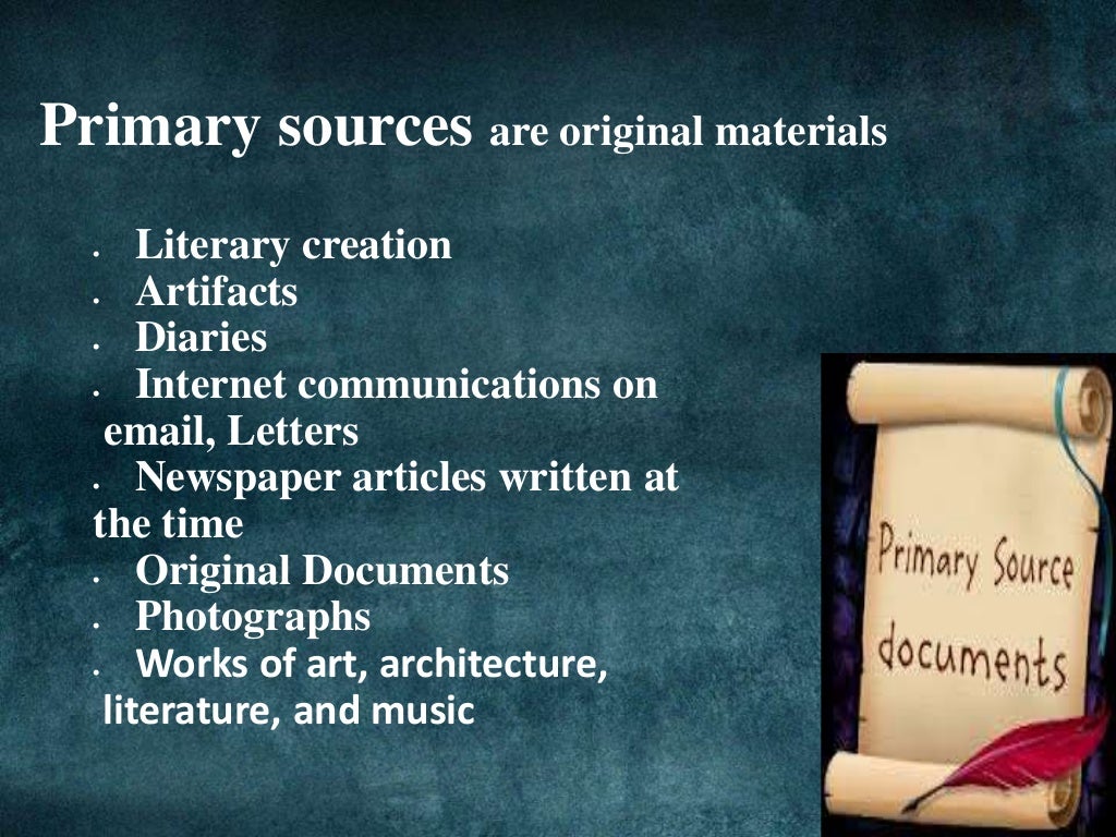 Sources of Literature