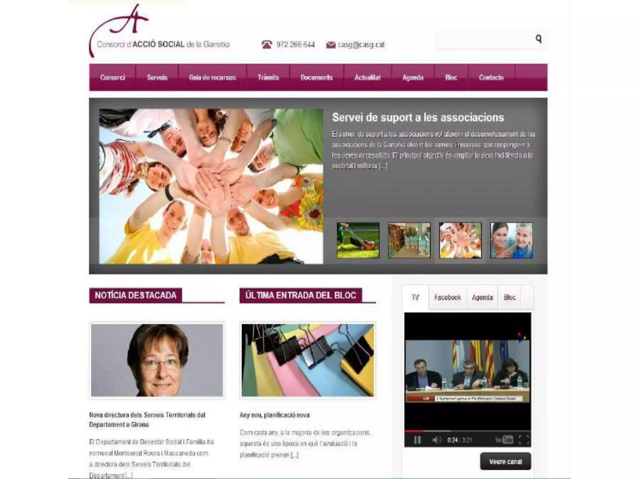 Presentació de la memòria 2012 