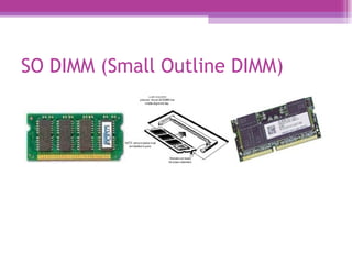 SO DIMM (Small Outline DIMM)  