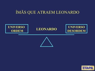 ÍMÃS QUE ATRAEM LEONARDO UNIVERSO  ORDEM UNIVERSO DESORDEM LEONARDO 