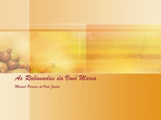 Normalmente esta fritura precisa ser feita numa frigideira alta ou
numa panela, pois o óleo dever tem que ser suficiente para cobrir o
bolinho por inteiro.
Agora sim, é só sentar e se deliciar.
Na casa dos meus avós maternos três horas da tarde era sagrada.
Um pouco antes deste horário minha avó Maria ia para a cozinha.
Pouco depois o perfume do café se espalhava no ar. A mesa ia
sendo posta entre a água borbulhar na panela e o líquido escuro e
fervilhante escorrer pelo velho coador de tecido direto para o bule.
Bolo, pão caseiro, manteiga, biscoitos, xícaras, tudo era
cuidadosamente colocado à mesa esperando a hora de serem
consumidos.
Parecia festa. Vinham os filhos, netos, amigos que iam se sentando
e se servindo. Só não podia ocupar o lugar do vovô. Era uma
tradição, uma delícia, um prazer.
Eu morei com eles durante dois anos e meio quando estudei na
EESC (Escola de Engenharia de São Carlos – USP). Muitas vezes
voltava neste horário para casa só para participar, mesmo que
depois tivesse que caminhar de volta os 20 quarteirões que
separavam aquela mesa farta da Universidade.
 