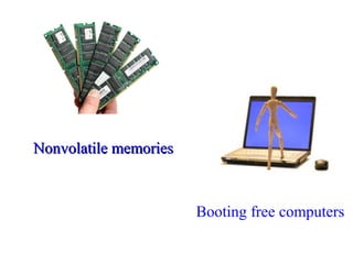 Nonvolatile memories

Booting free computers

 